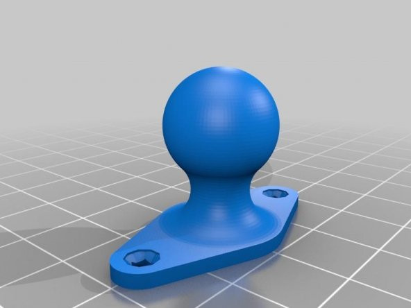 Özelleştirilmiş Mafsallı Top Ortak Fan Tutucu - Printrbot Go Plastik Aparat - Resim 4