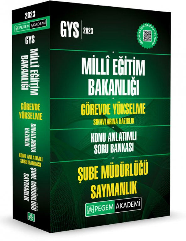 2023 MEB Görevde Yükselme Sınavlarına Hazırlık Konu Anlatımlı Soru Bankası ŞUBE MÜDÜRLÜĞÜ-SAYMANLIK - 1