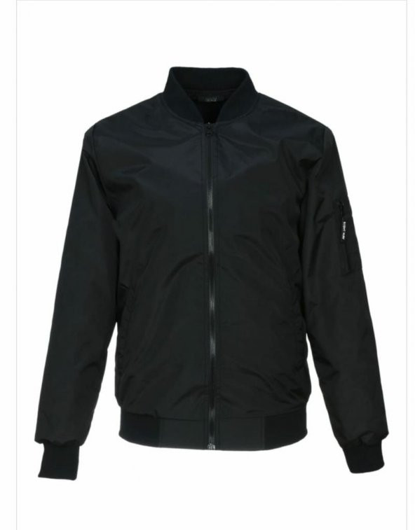 Genç Kız Spor Kumaş Mont Yazlık Model Siyah Renk - 10