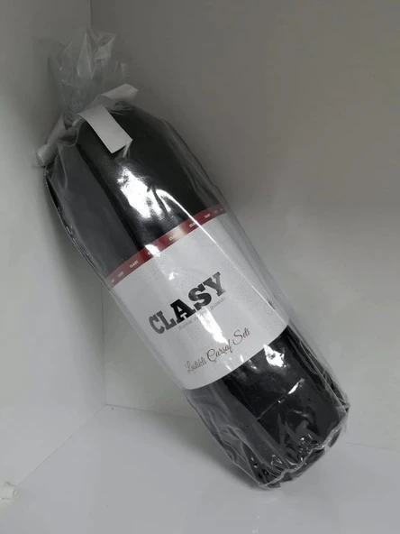 Clasy Ranforce Lastikli Çarşaf Seti Tek Kişilik Siyah - 3