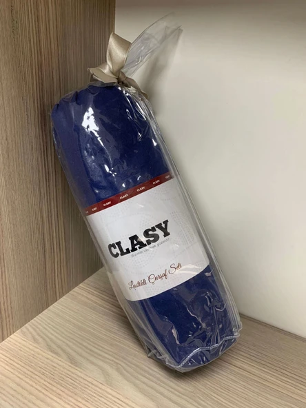 Clasy Ranforce Lastikli Çarşaf Seti Tek Kişilik Lacivert - 2