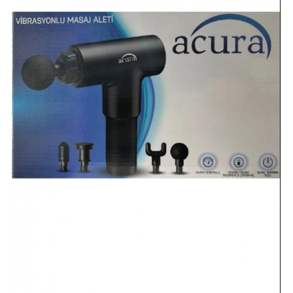 ACURA 6 Seviyeli 4 Başlıklı Şarjlı Masaj Aleti Masaj tabancası - 2