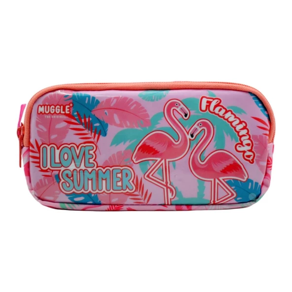 Muggle Kalem Çantası Flamingo Rose Mu-7273