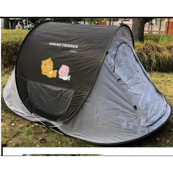 3 Kişilik Otomatik Kamp Çadırı Sineklikli Taşıma Çantalı Kolay Kurulum Çadır 250x150x110cm