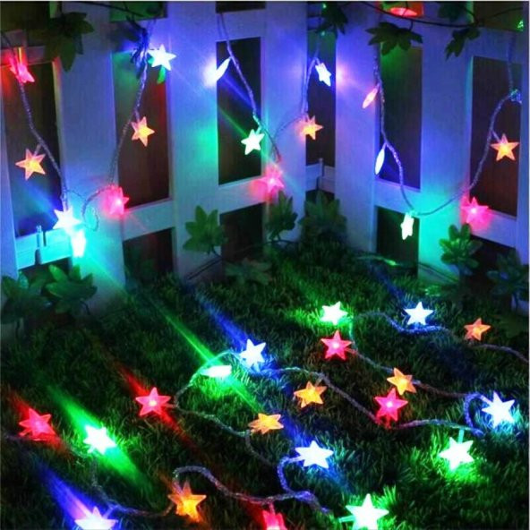 STAR LED LİGHT MULTİ COLOR YILDIZ LED IŞIK YILDIZ RENKLİ LED IŞIK İP LED IŞIK YILDIZ IŞIK YILDIZLI IŞIK - 3