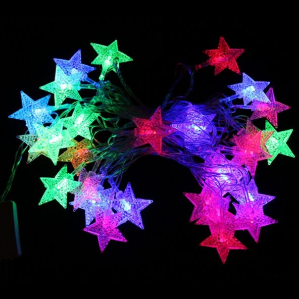 STAR LED LİGHT MULTİ COLOR YILDIZ LED IŞIK YILDIZ RENKLİ LED IŞIK İP LED IŞIK YILDIZ IŞIK YILDIZLI IŞIK - 4