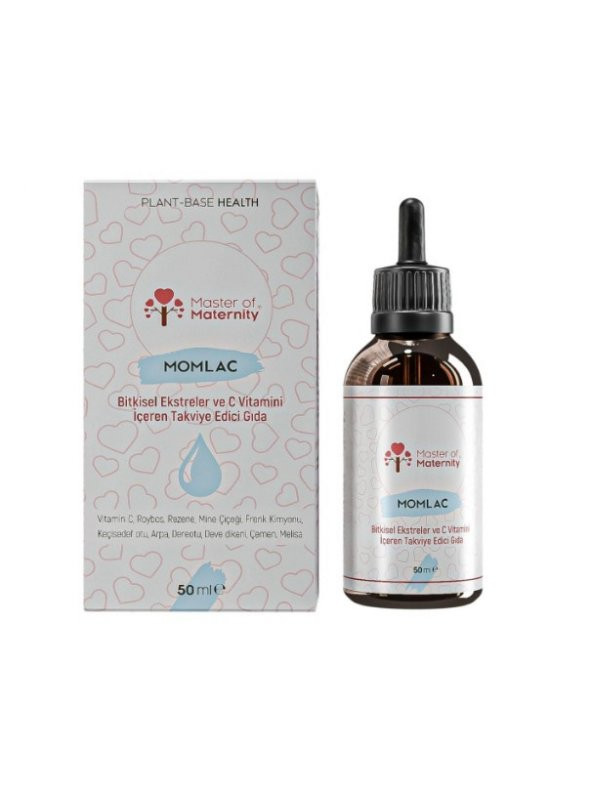 Master Of Maternity Master of Maternity Momlac Bitkisel Ekstreler ve C Vitamini İçeren Takviye Edici Gıda - 50 ml