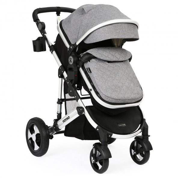 Yoyko Yoyko Ultimate Travel Sistem Bebek Arabası 3 in 1 Gri Silver - 3