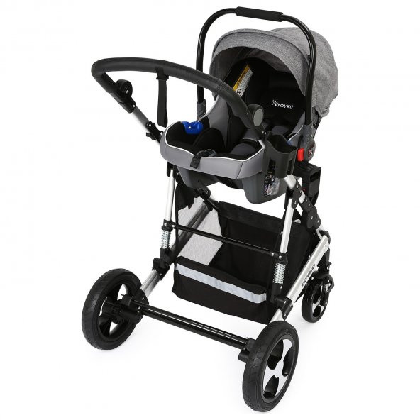 Yoyko Yoyko Ultimate Travel Sistem Bebek Arabası 3 in 1 Gri Silver - 5
