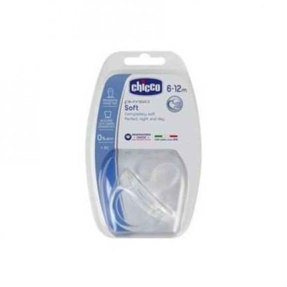 Chicco Chicco Physio Soft Silikon Emzik 6-12 Ay - Şeffaf