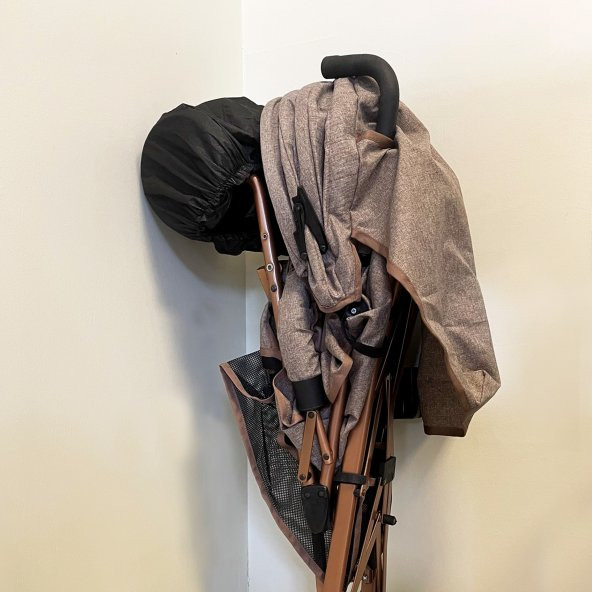 Comfymax Comfymax Tam Yatar Baston Bebek Arabası - Wood Brown - 9