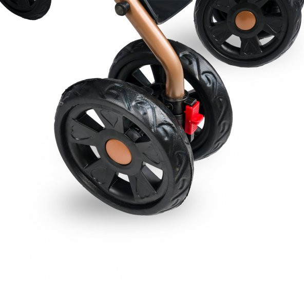 Comfymax Comfymax Tam Yatar Baston Bebek Arabası - Wood Brown - 10