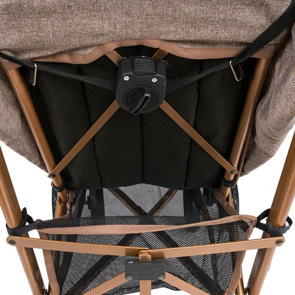Comfymax Comfymax Tam Yatar Baston Bebek Arabası - Wood Brown - 12