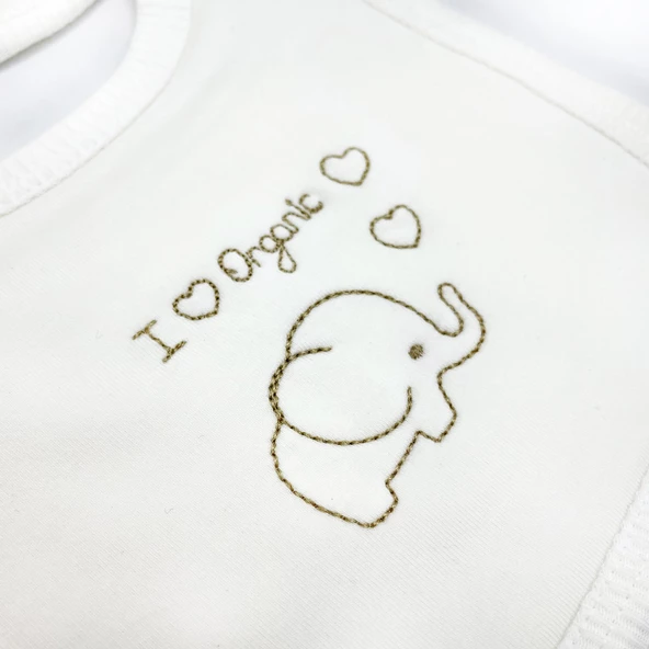 Sema Bebe Sema Baby Organic  5 Parça Hastane Çıkışı Zıbın Seti - 2