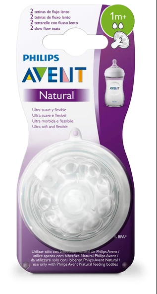AVENT Philips Avent Natural Biberon Emziği +1 Ay 2li