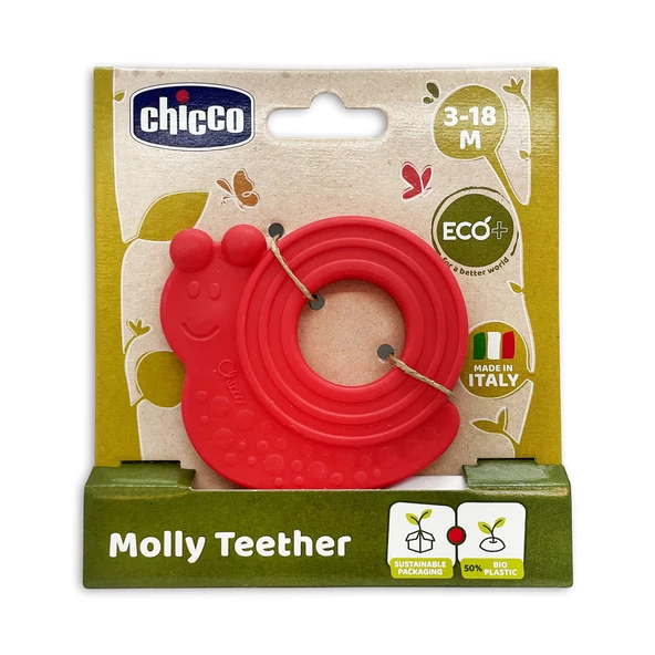 Chicco Chicco Molly Diş Kaşıyıcı 3-18 Ay - Kırmızı