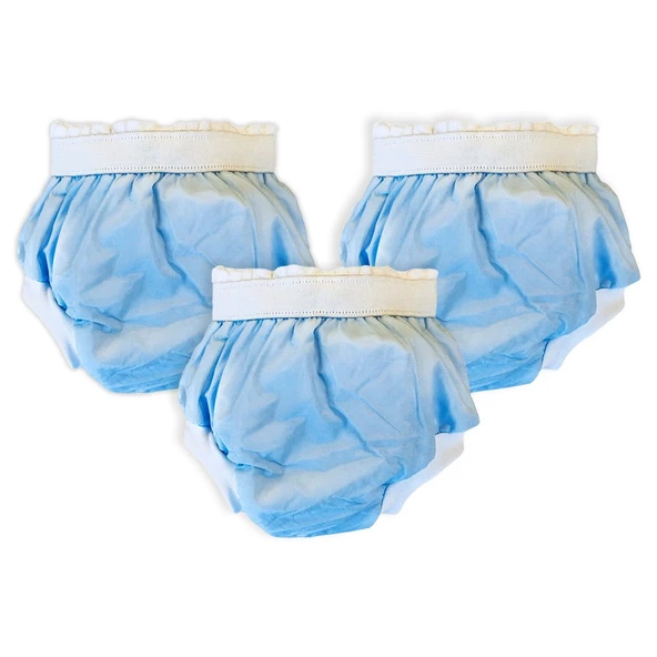 Pierre Cardin Pierre Cardin 3'lü Alıştırma Külodu 10-15kg - Mavi