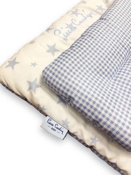 Pierre Cardin Pierre Cardin Lüks Nakışlı Alt Açma Minderi - Mavi - 3