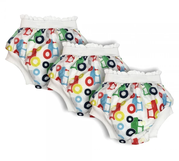 Sema Bebe Sema Baby 3'lü Desenli Lüks Alıştırma Külodu No.1 10-15 kg - Cars