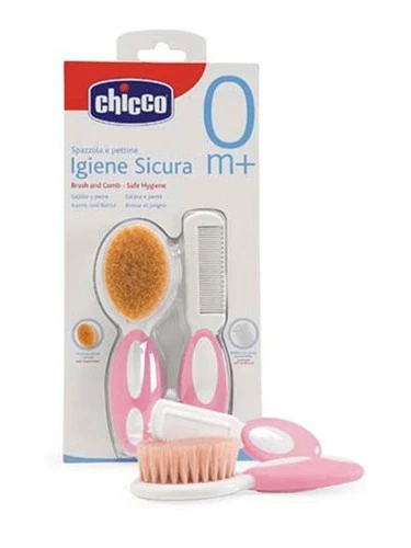 Chicco Chicco Tarak&Fırça Seti (Pembe) 8058664011926 - 2