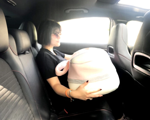 Sema Bebe Sema Baby Portbebe Yenidoğan Bebek Yatağı - Ekru/Pembe - 4