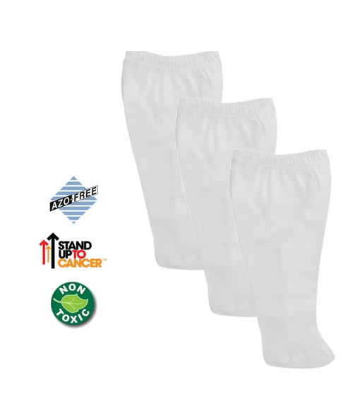 Sema Bebe Sema Baby Tek Alt Beyaz Üçlü Paket 8682476853025