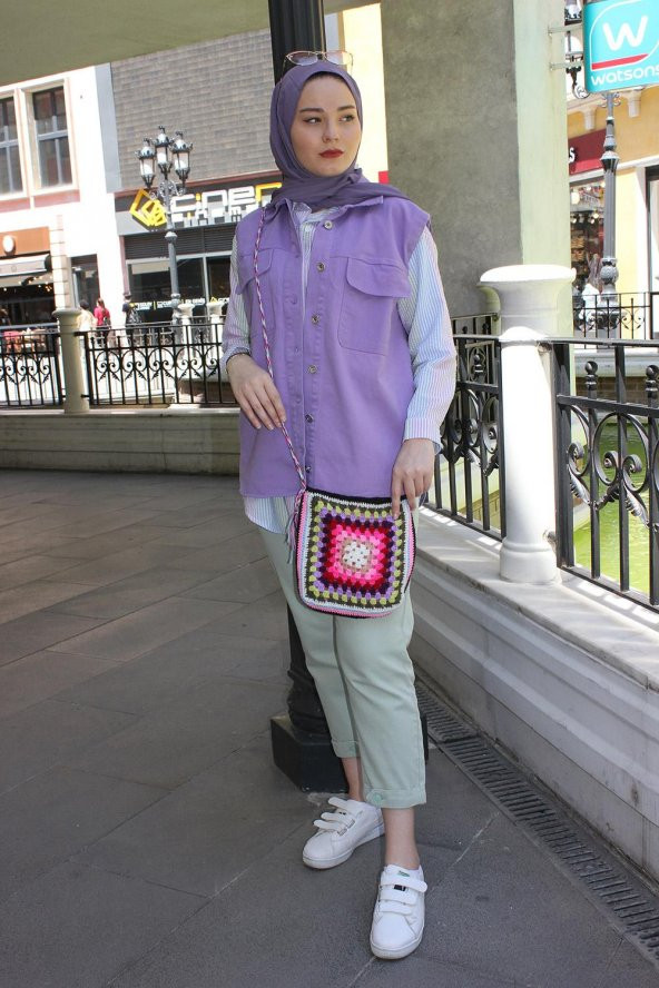 El Örgüsü Renkli Çanta - 2