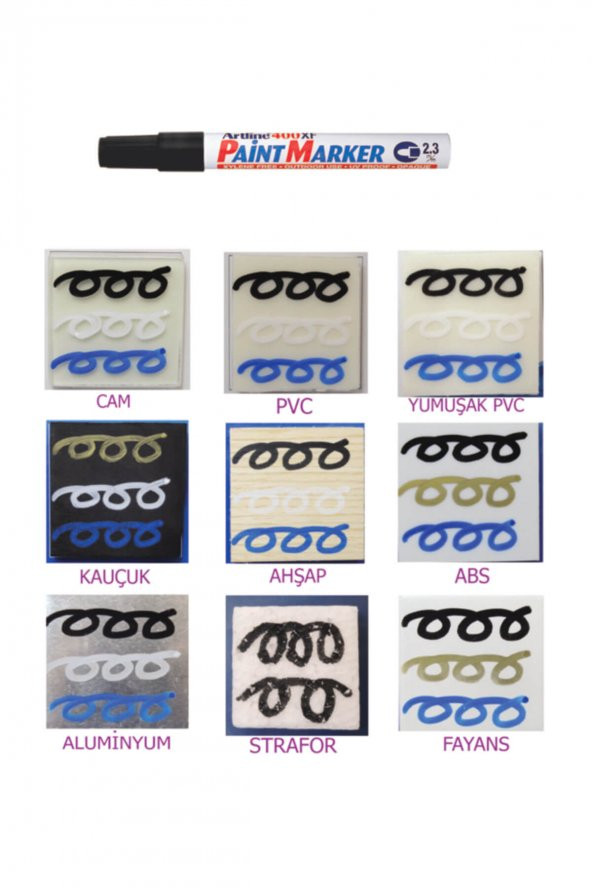 Artlıne Ex-400Xf Beyaz Yuvarlak Marker Kalem 2.3Mm - 2