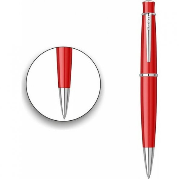 Scrikss 62 Tükenmez Kalem Kırmızı Lüks Kutuda - 2