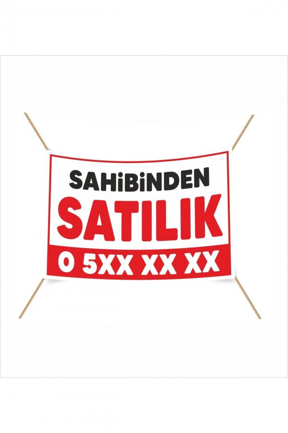 Sahibinden Satılık Branda Baskı Afiş Pankart - 100x70 cm