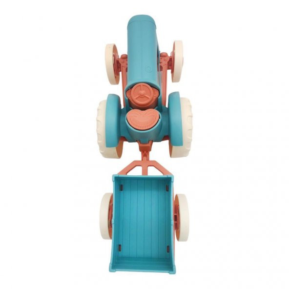 Lets Be Child Römorklu Sürtmeli Plastik Traktör LC-30878 Turkuaz-Turuncu - 6