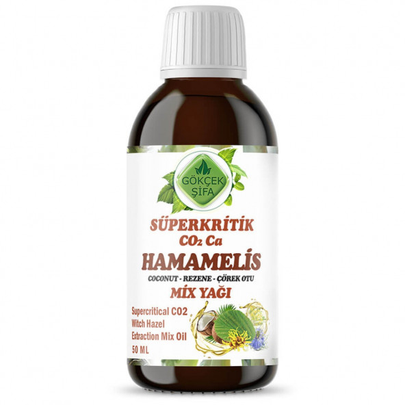 Gökçek Şifa Hamamelis Süperkritik Mix Yağı 50 ml (WİTCH HAZEL SUPERCRİTİCAL MİX OİL) ürün görseli