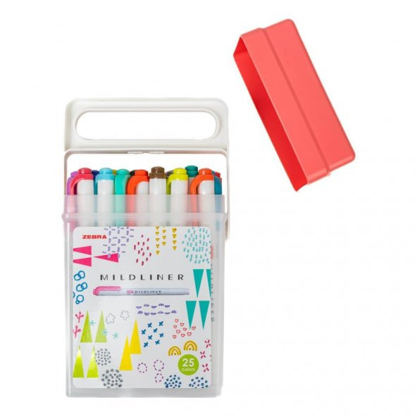 Zebra Mildliner Çift Uçlu Fosforlu Kalem 25li Kutu WKT7-25C - 2