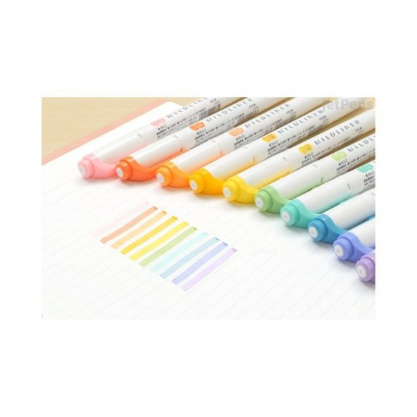 Zebra Mildliner Çift Uçlu Fosforlu Kalem 25li Kutu WKT7-25C - 4