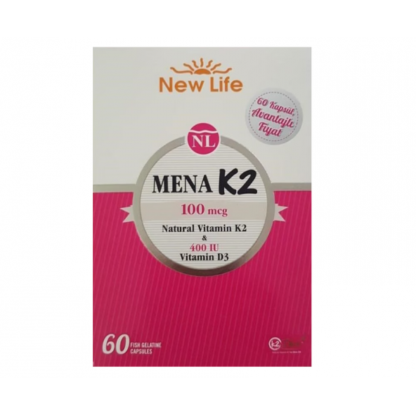 New Life Mena K2+D3 60 Kapsül