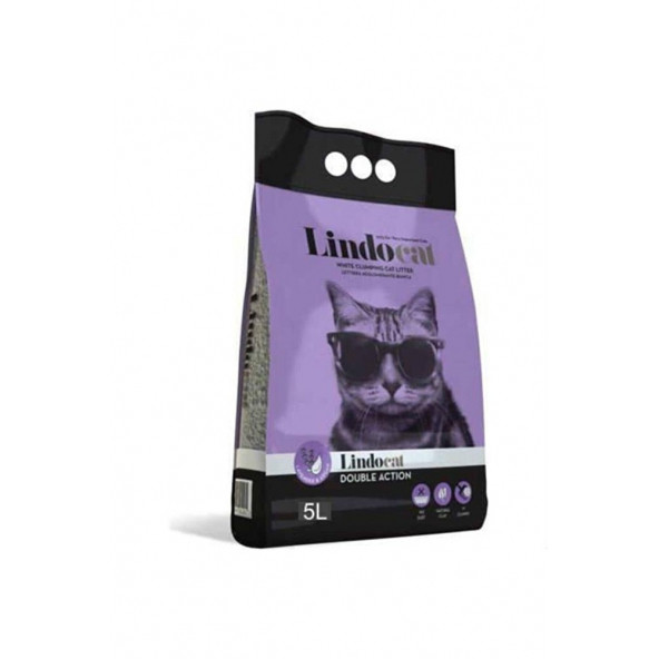 LindoCat Lavanta Argan Mor Renkli İnce Taneli Kedi Kumu 10 Lt