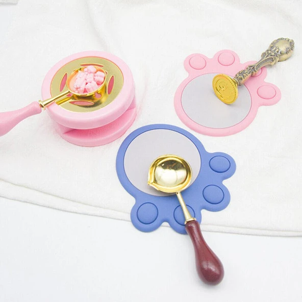 Mühür Mumu Döküm Silikon Pati Baskı Ped Yapışmayan Pembe - Resim 9