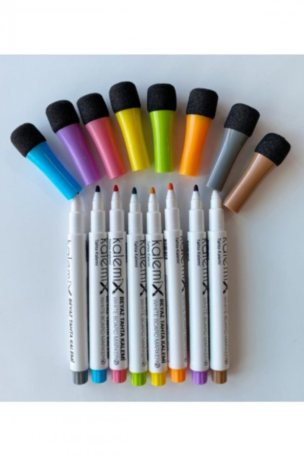 Yazı Tahtası Kalemi - 8 Renk Mıknatıslı Kalem
