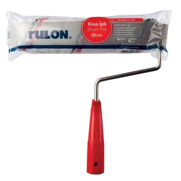 Rulon 81125 Kırmızı Saplı Boya Rulosu 25 Cm