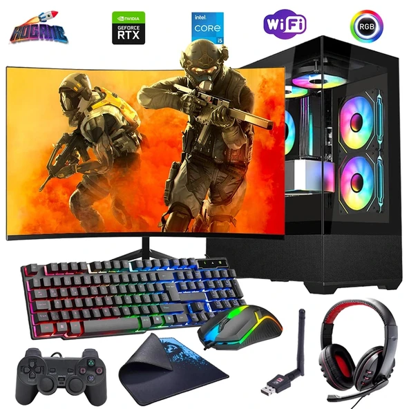 ROGAME RKT660232 INTEL I5 12400F 16GB 480SSD 8GB RTX3050 24" Monitörlü (Gaming SET) ürün görseli