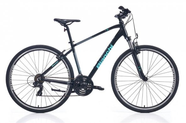 BIANCHI T0018FS ERKEK ŞEHİR BİSİKLETİ 540H V 28 JANT 21 VİTES SİYAH CELESTE YS728