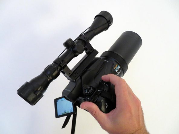Sıcak Ayakkabıya Tüfek Kapsam - Nikon P1000 Adaptörü Plastik Aparat