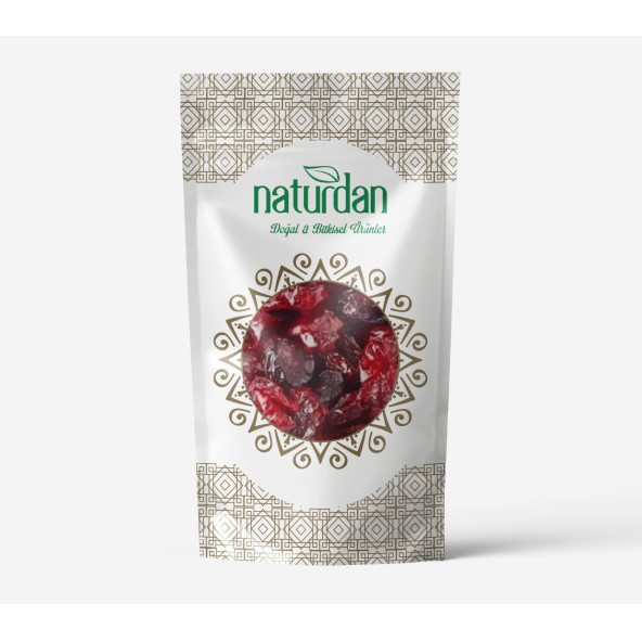 Naturdan Kırmızı Yaban Mersini Kurusu Cranberry İthal 1 kg