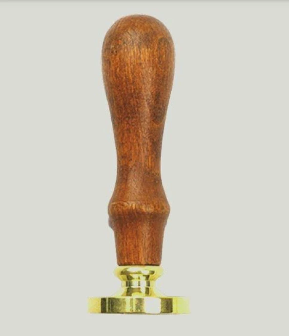 Ahşap Mum Mühürü Sapı Ayva Ağacı M8 Metal Dişli - Resim 2