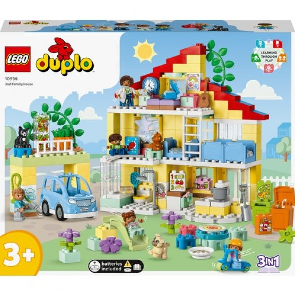 LEGO Duplo 10994 Town 3'ü Bir Arada Aile Evi  (218 Parça) - 3