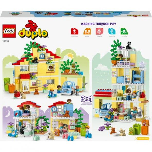 LEGO Duplo 10994 Town 3'ü Bir Arada Aile Evi  (218 Parça) - 4