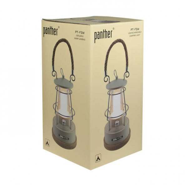 Panther Retro Kamp Lambası Usb Şarjlı Fener Pt-Fsm - 5