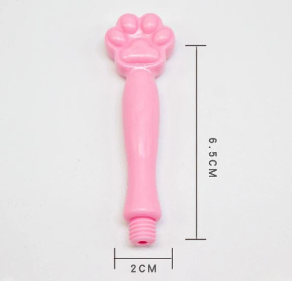 Mum Mühürü Sapı Pembe Renkli Sentetik Reçine M8 Dişli - Resim 2