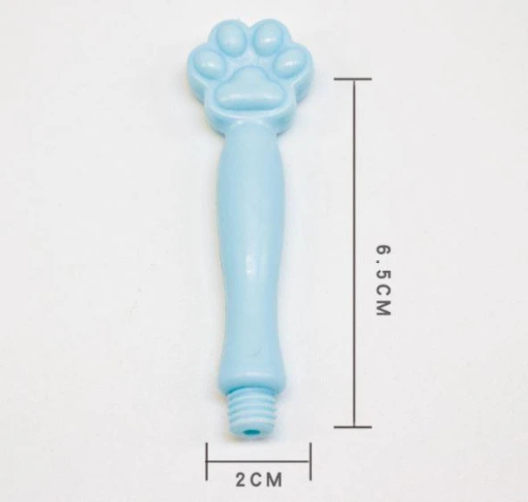 Mum Mühürü Sapı Mavi Renkli Sentetik Reçine M8 Dişli - Resim 2