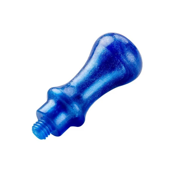 Mum Mühürü Sapı ABS Reçine El Yapımı Sedefli Lacivert M8 Dişli ürün görseli